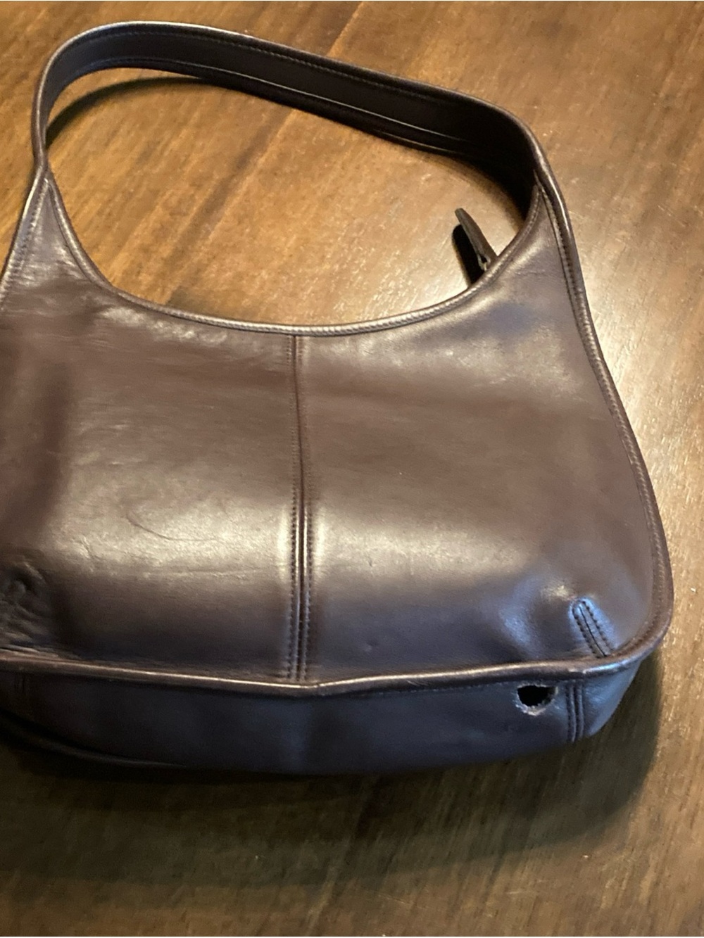 VTG Coach Ergo 9033 Leather Shoulder Bag - Brown AS IS